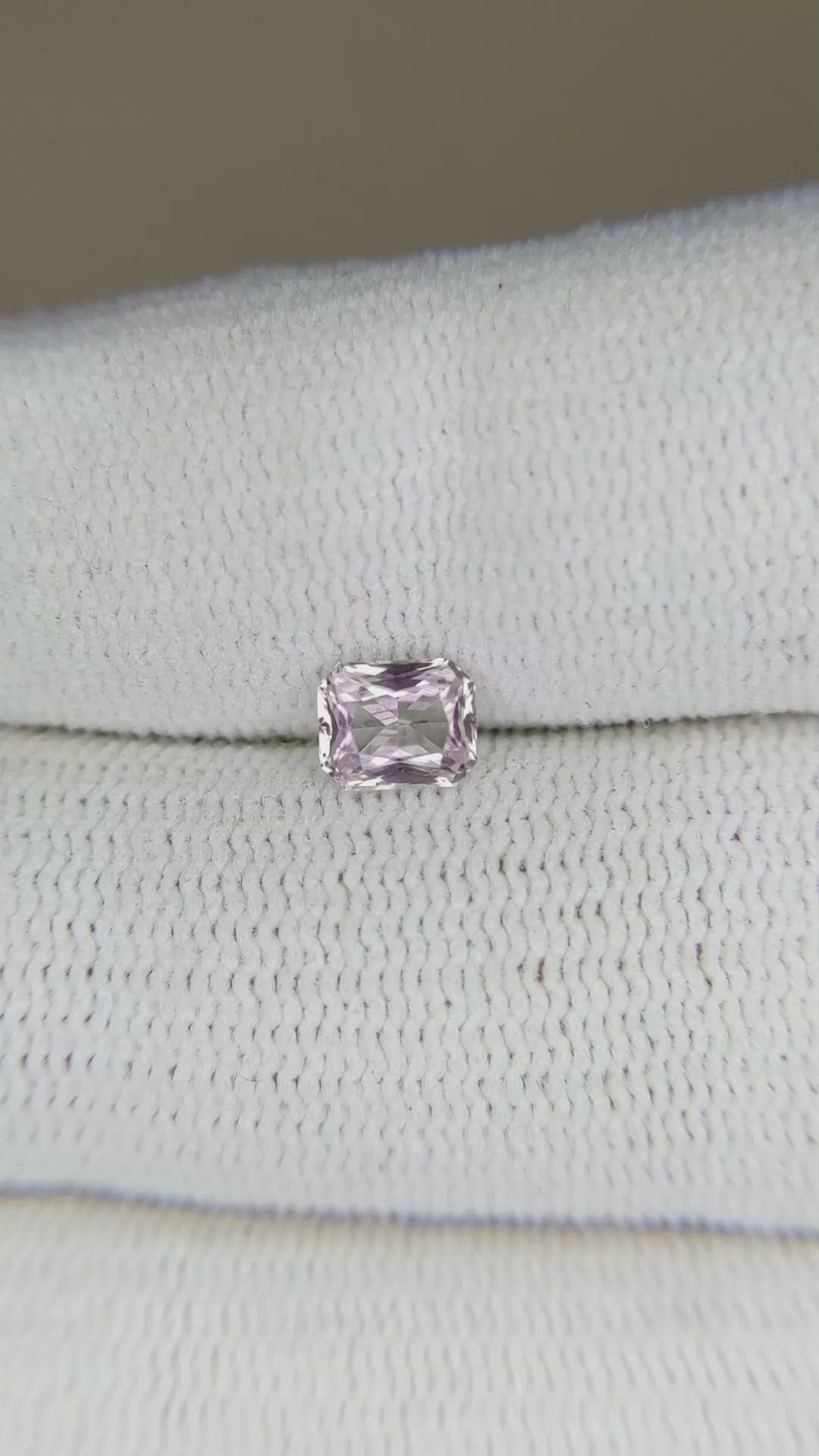 0.70 Ct. Pink Sapphire from Ceylon (Sri Lanka) Size Video