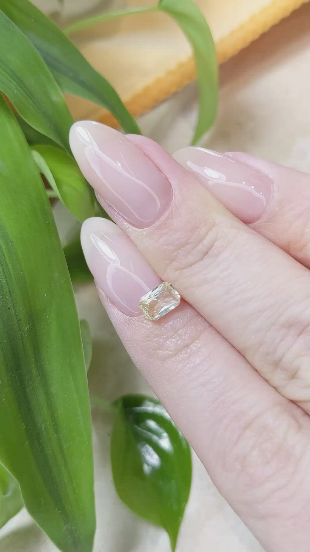 0.75 Ct. Yellow Sapphire from Ceylon (Sri Lanka) Size Video