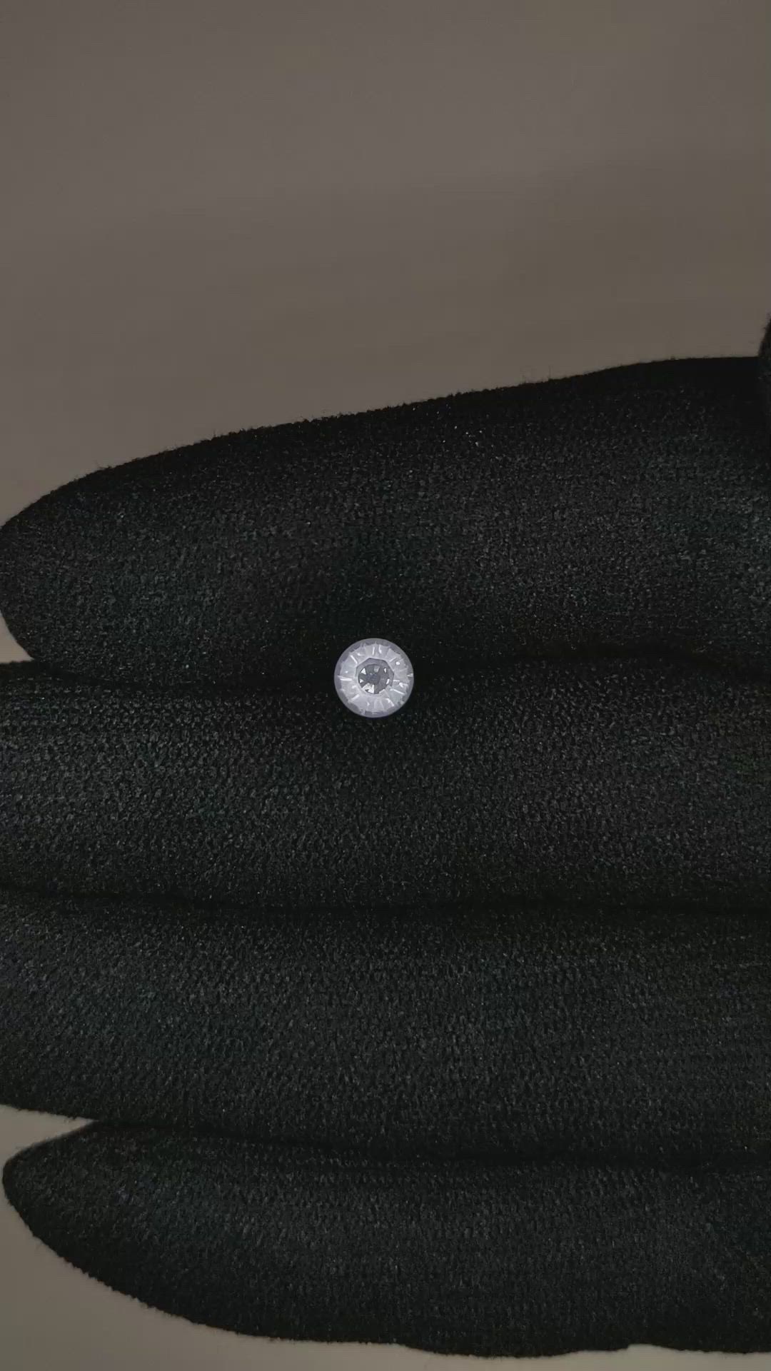 0.44 Ct. White Sapphire from Ceylon (Sri Lanka) Size Video