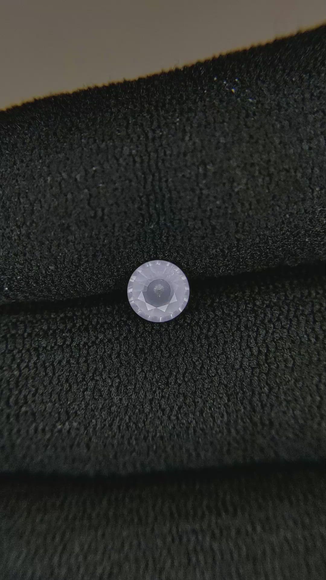 0.44 Ct. White Sapphire from Ceylon (Sri Lanka) Size Video