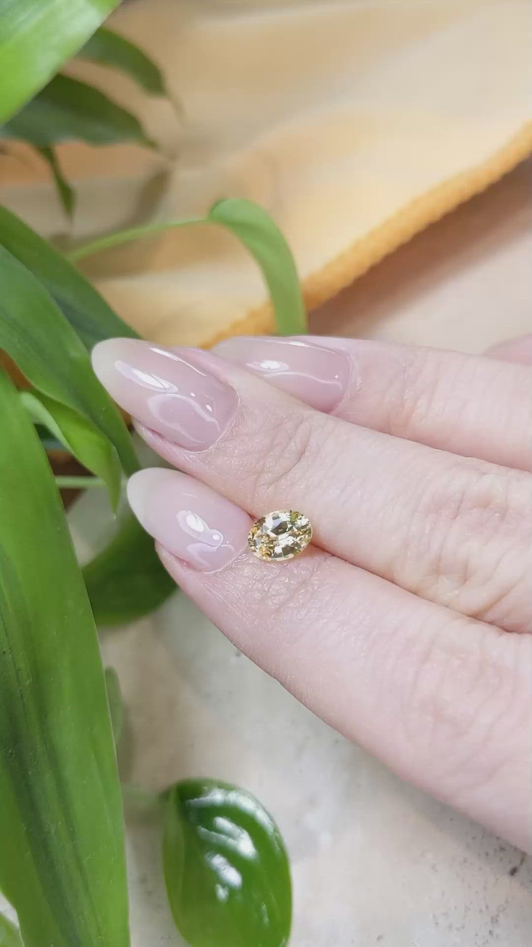 1.15 Ct. Yellow Sapphire from Ceylon (Sri Lanka) Size Video