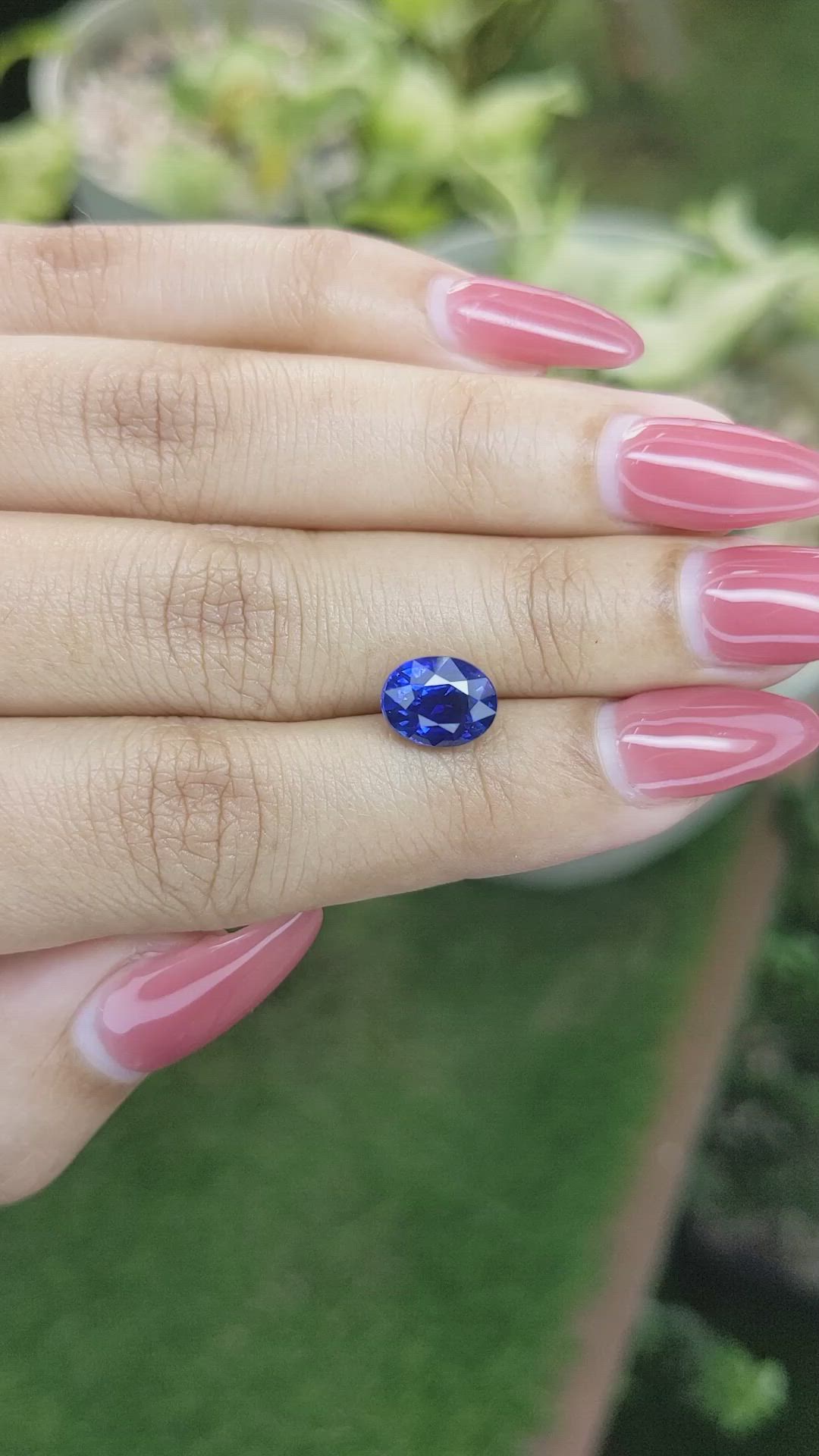 3.05 Ct. Blue Sapphire from Ceylon (Sri Lanka) Size Video