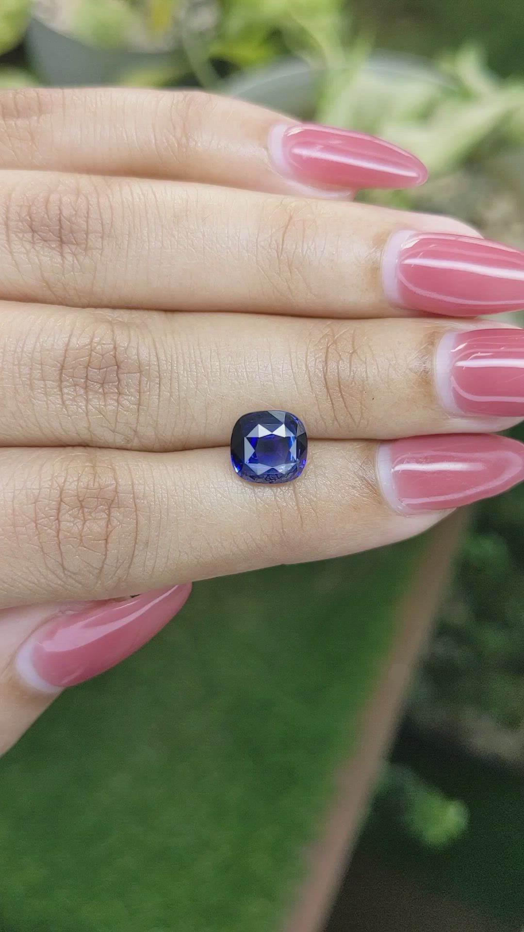 3.09 Ct. Blue Sapphire from Ceylon (Sri Lanka) Size Video