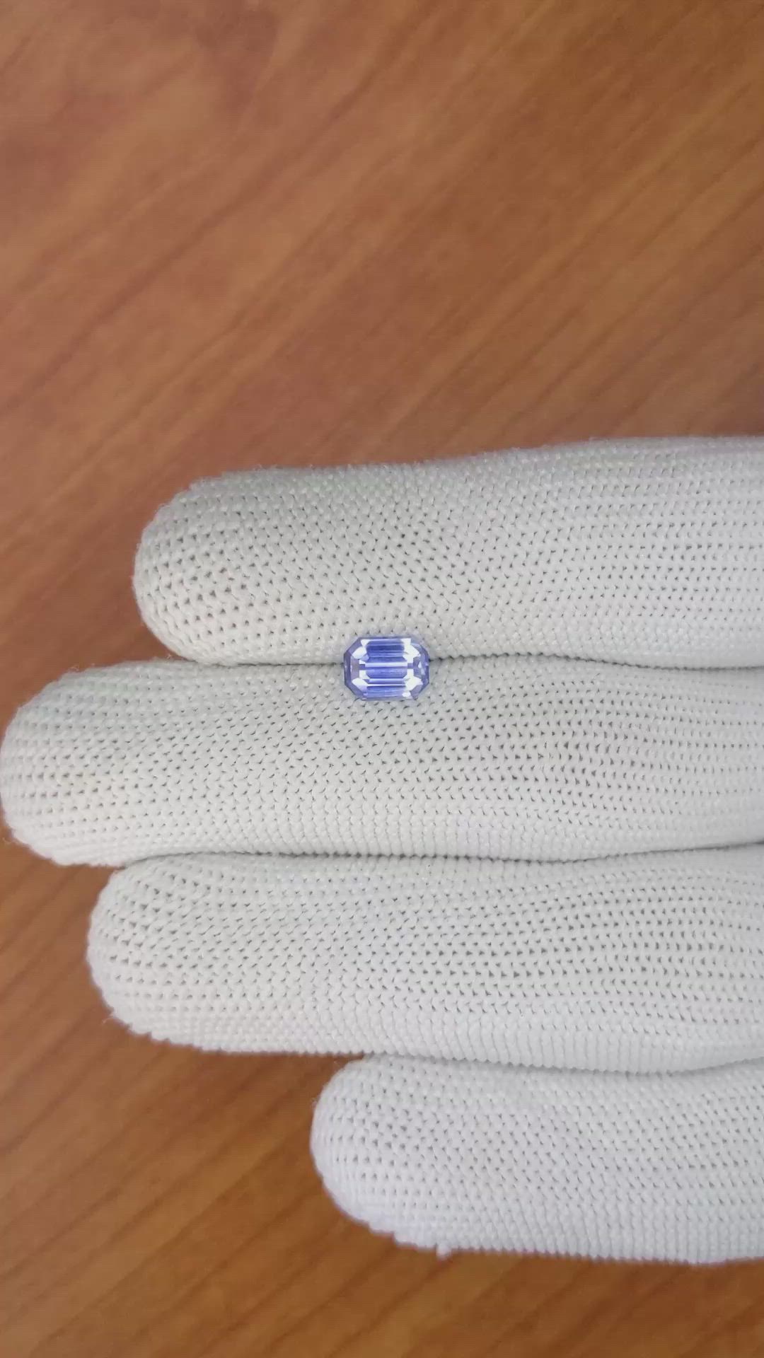 1.27 Ct. Violet Sapphire from Ceylon (Sri Lanka) Size Video