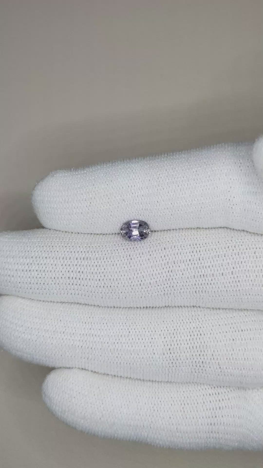 0.90 Ct. Bi Color Sapphire from Ceylon (Sri Lanka) Size Video