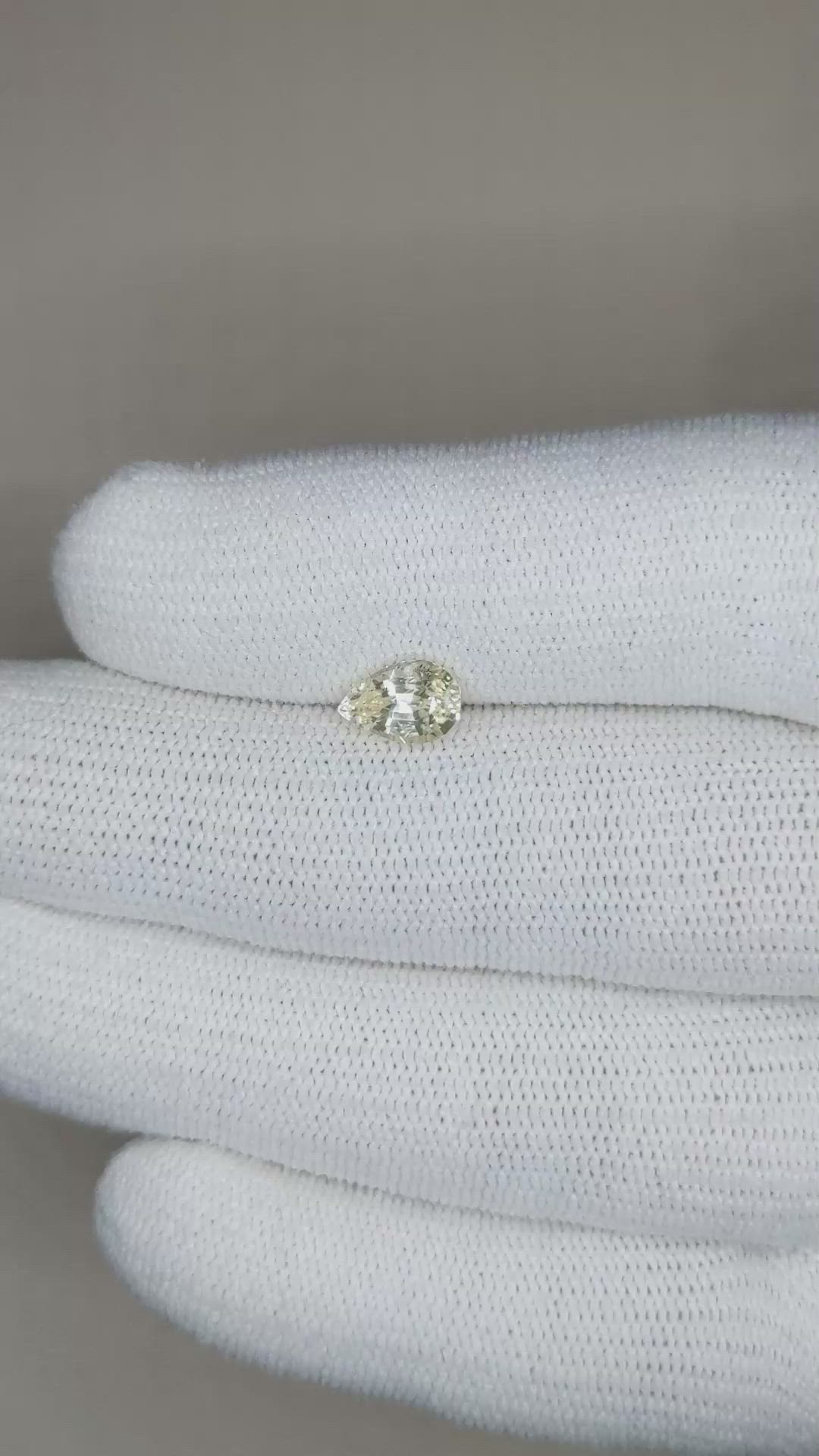 1.46 Ct. Yellow Sapphire from Ceylon (Sri Lanka) Size Video