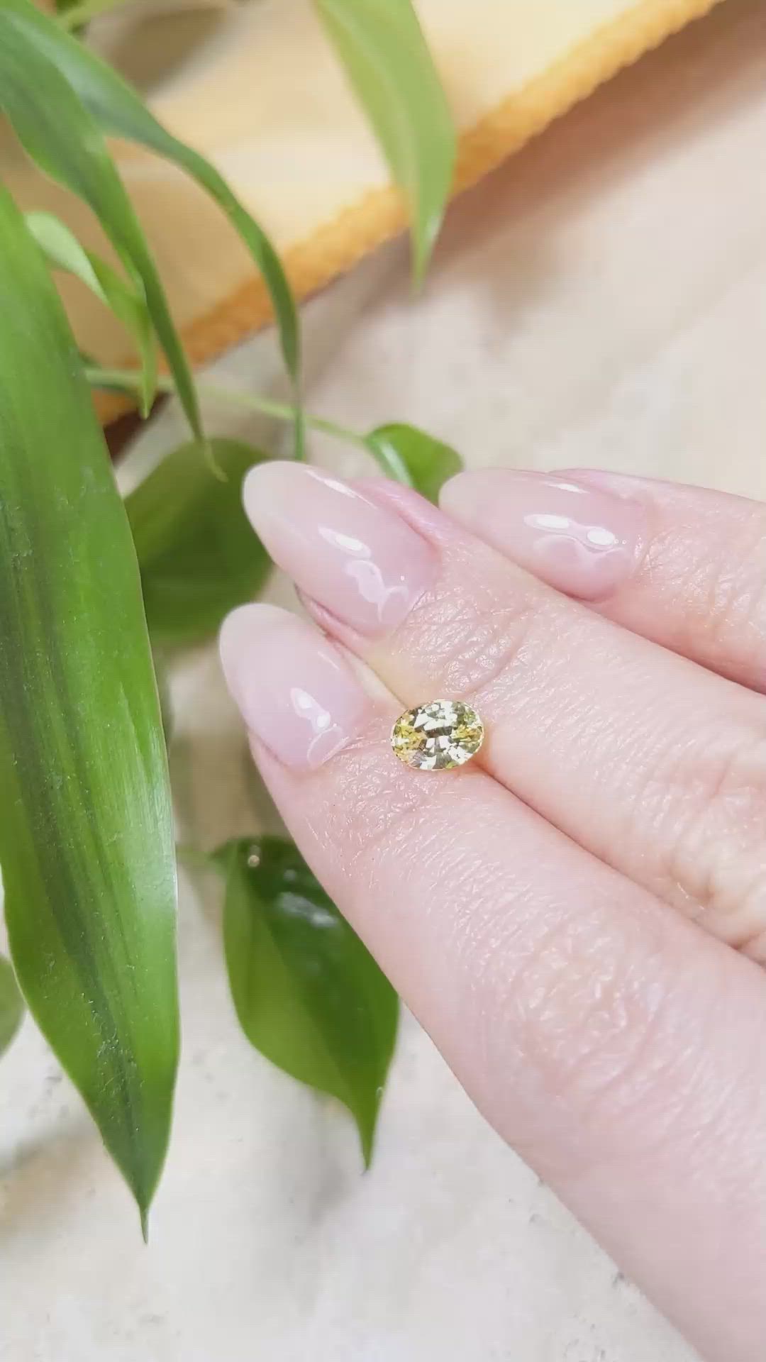 1.15 Ct. Yellow Sapphire from Ceylon (Sri Lanka) Size Video
