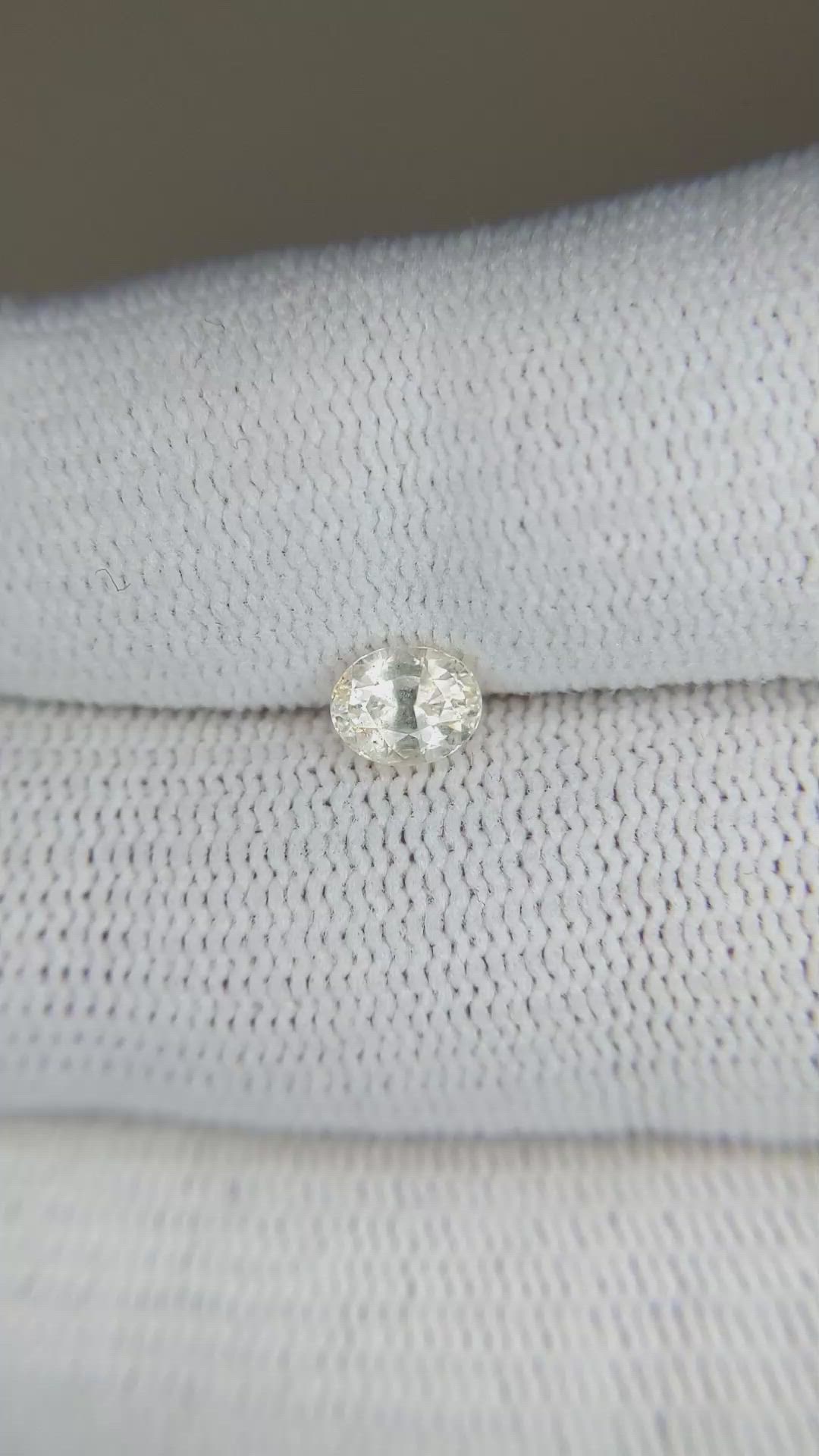 0.70 Ct. Yellow Sapphire from Ceylon (Sri Lanka) Size Video
