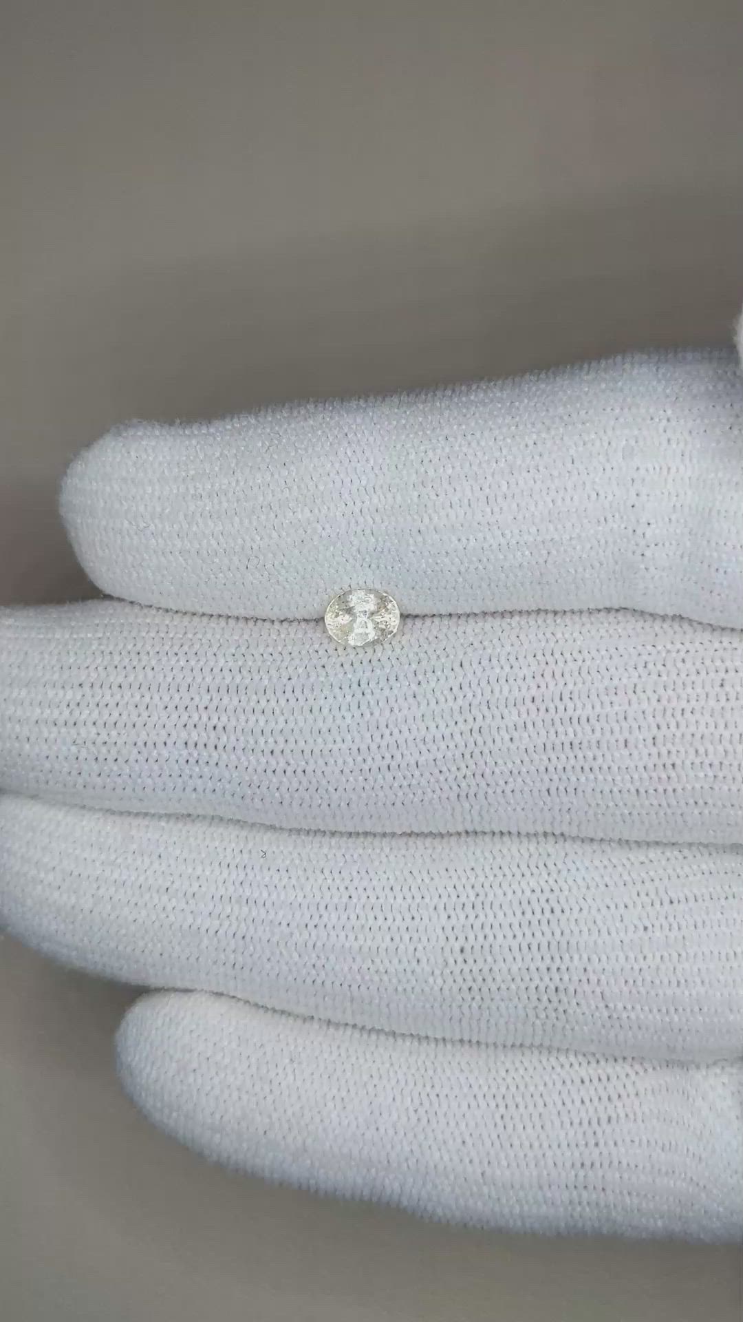 0.70 Ct. Yellow Sapphire from Ceylon (Sri Lanka) Size Video