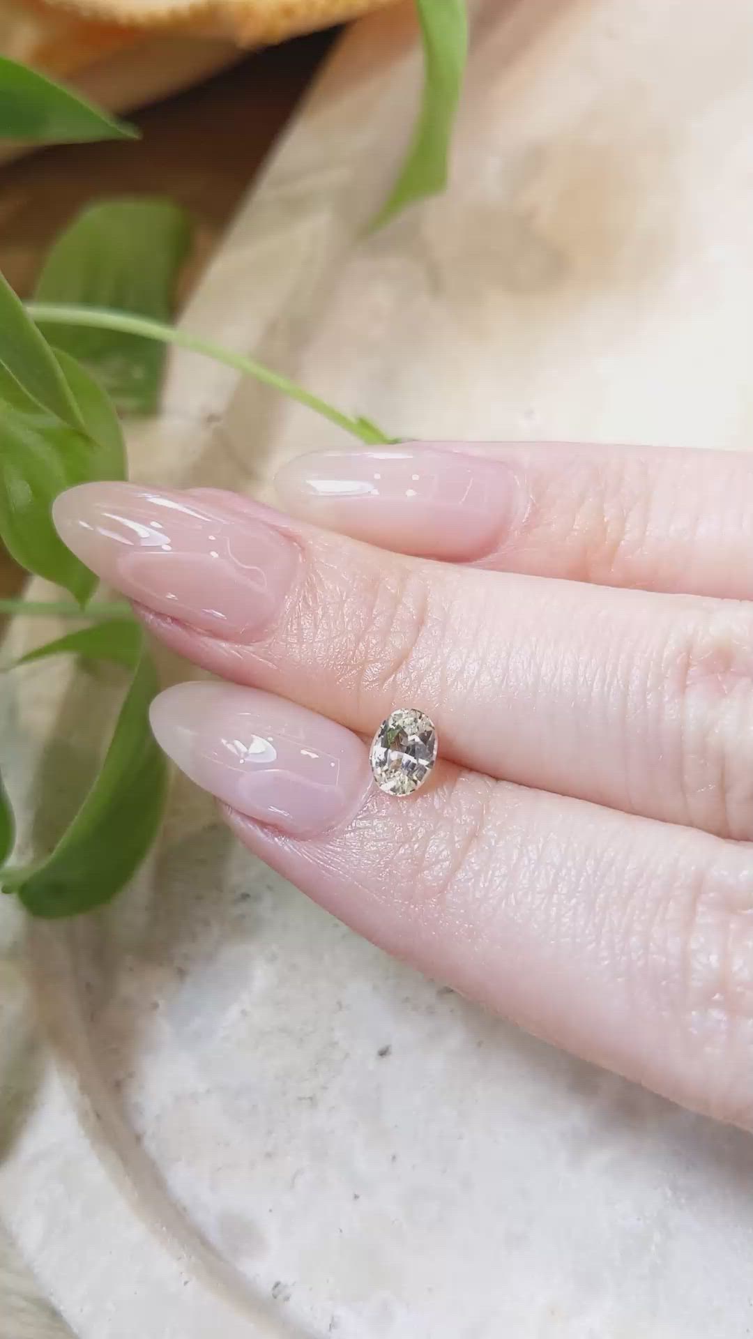0.76 Ct. Yellow Sapphire from Ceylon (Sri Lanka) Size Video
