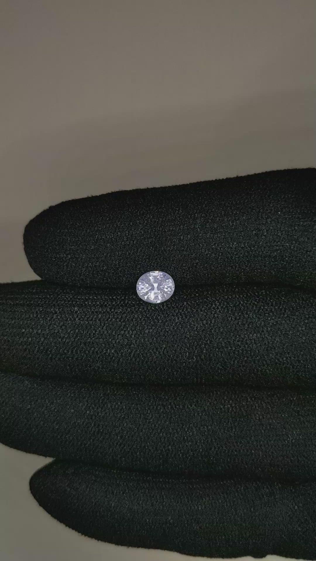 0.90 Ct. White Sapphire from Ceylon (Sri Lanka) Size Video