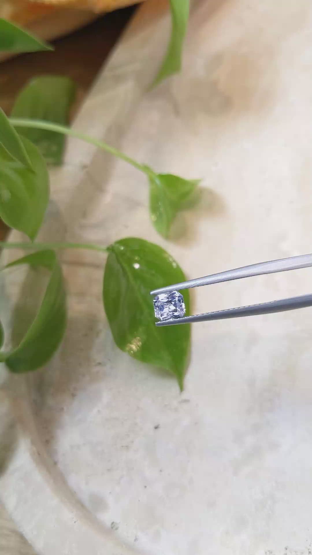 0.70 Ct. Blue Sapphire from Ceylon (Sri Lanka) Size Video