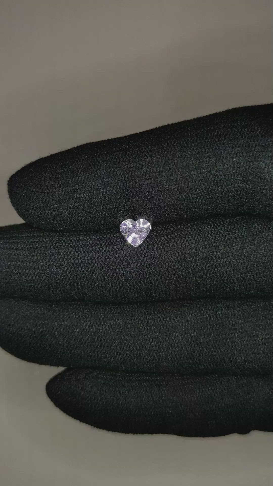 0.60 Ct. White Sapphire from Ceylon (Sri Lanka) Size Video