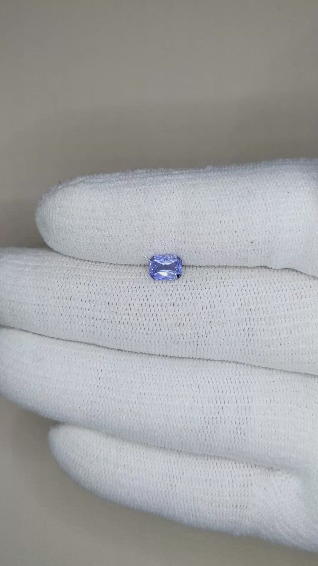0.60 Ct. Blue Sapphire from Ceylon (Sri Lanka) Size Video