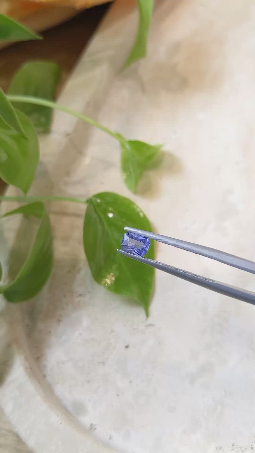 0.60 Ct. Blue Sapphire from Ceylon (Sri Lanka) Size Video