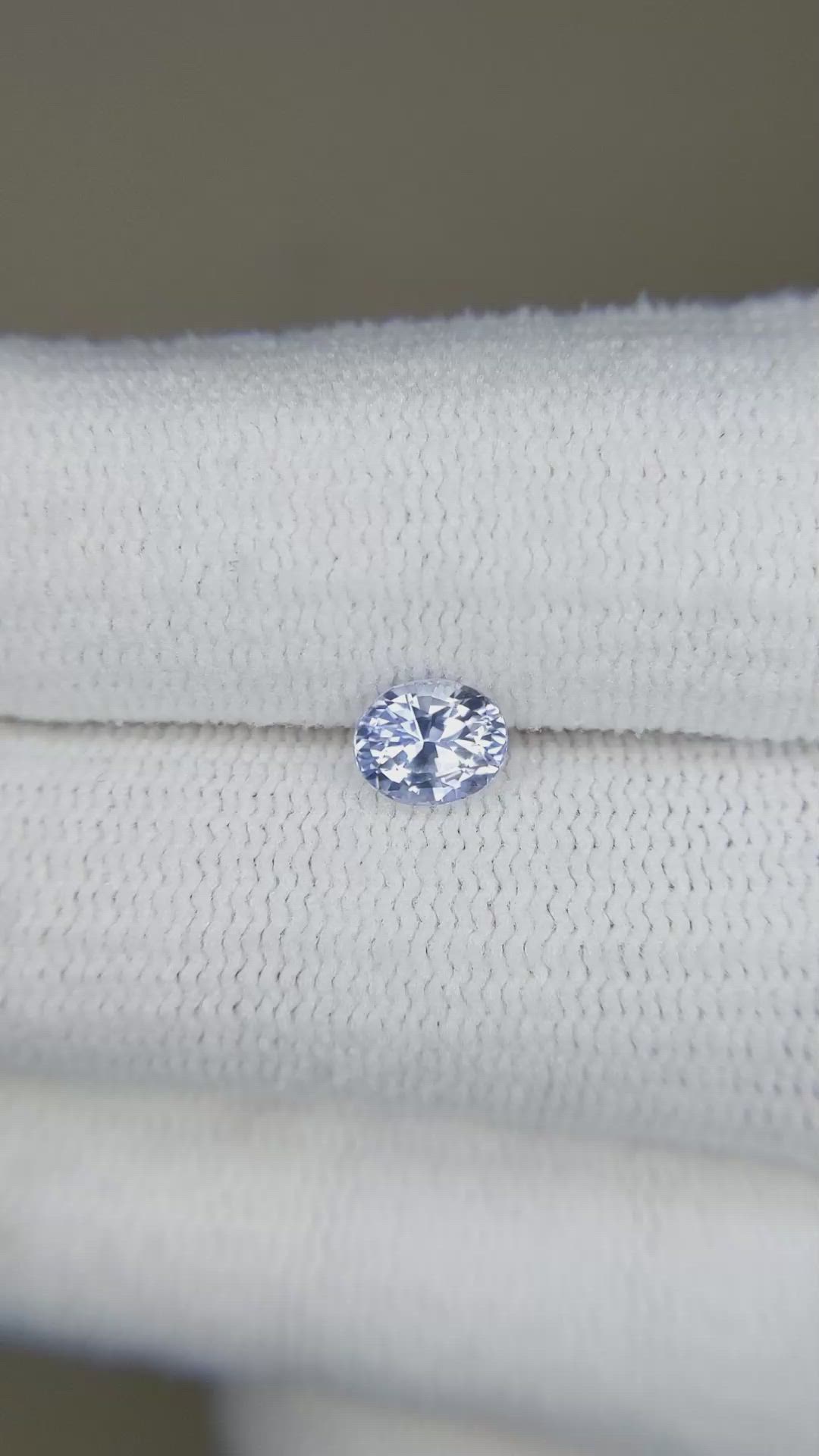 0.65 Ct. Blue Sapphire from Ceylon (Sri Lanka) Size Video