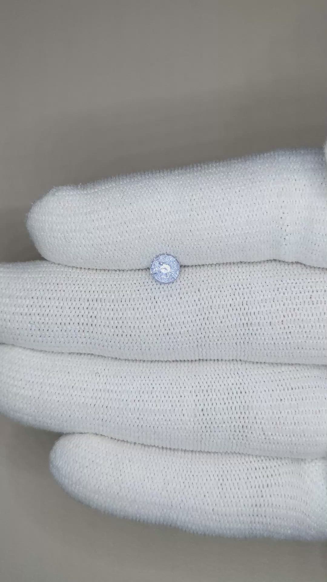 0.65 Ct. Blue Sapphire from Ceylon (Sri Lanka) Size Video