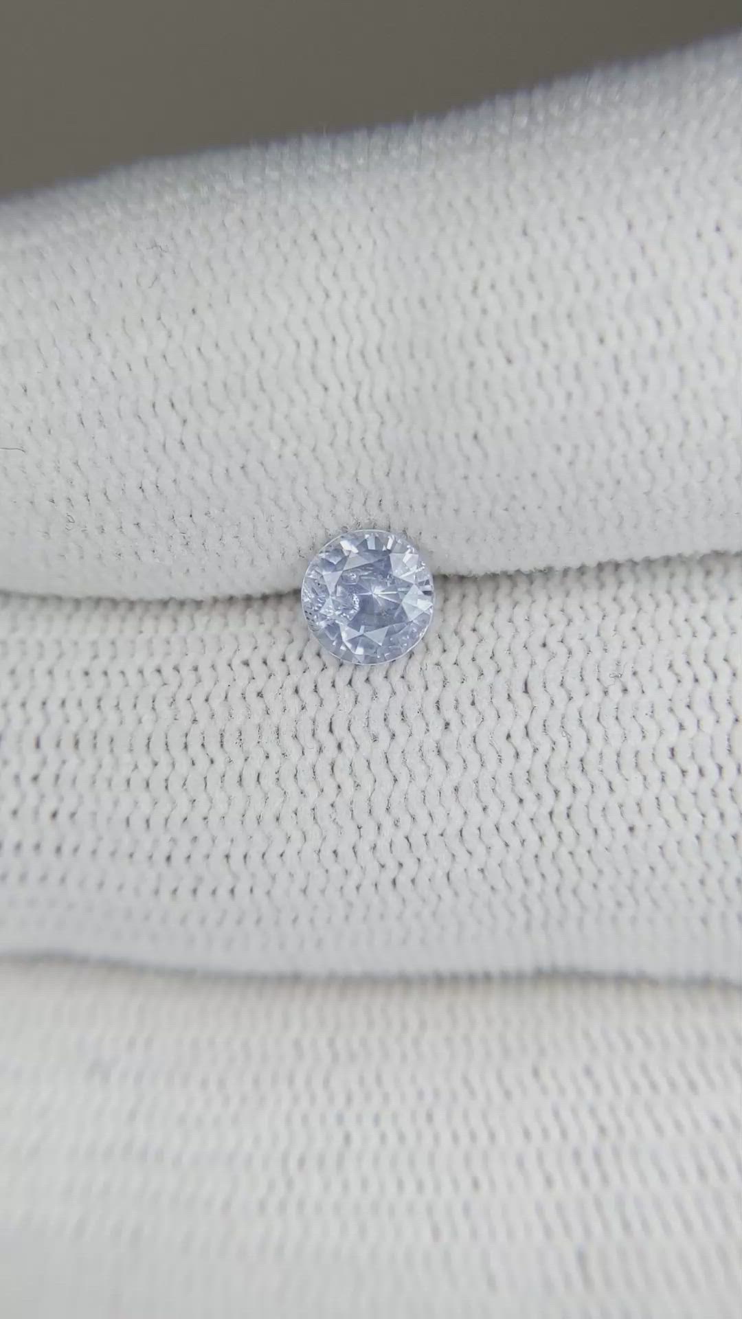 0.65 Ct. Blue Sapphire from Ceylon (Sri Lanka) Size Video