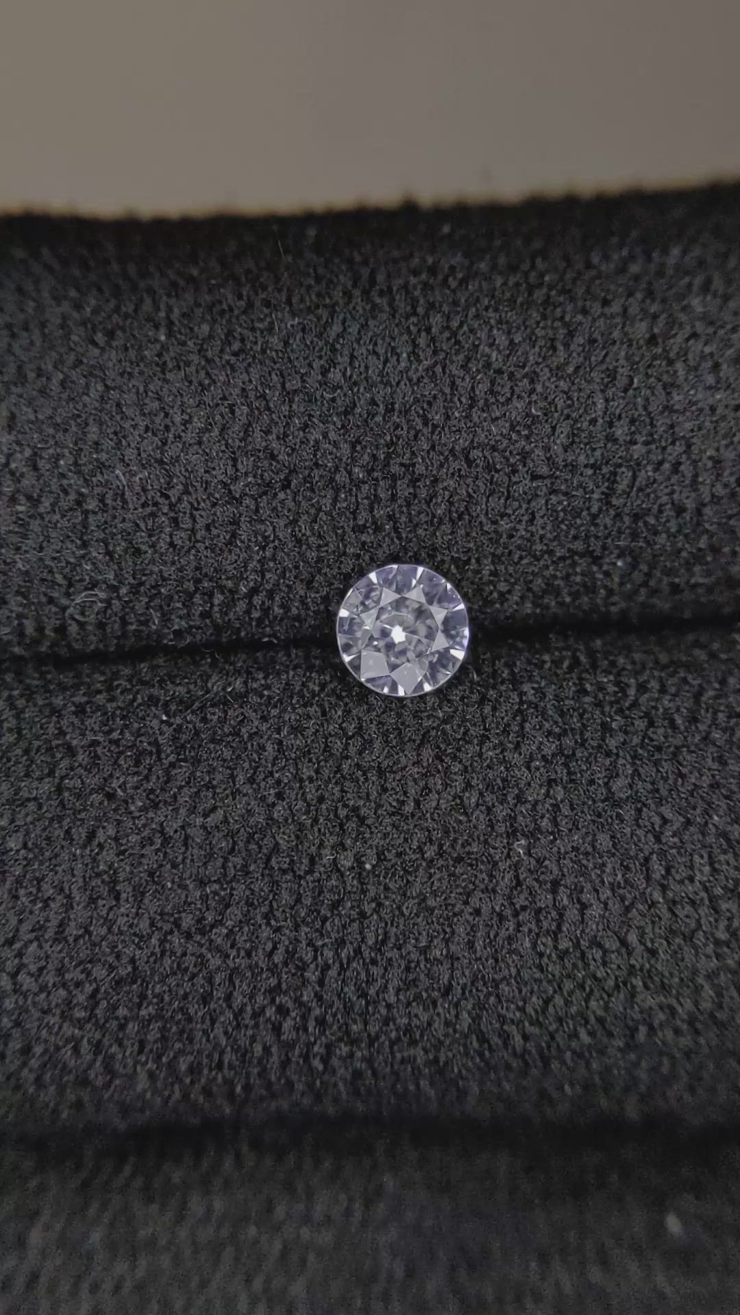 0.29 Ct. White Sapphire from Ceylon (Sri Lanka) Size Video