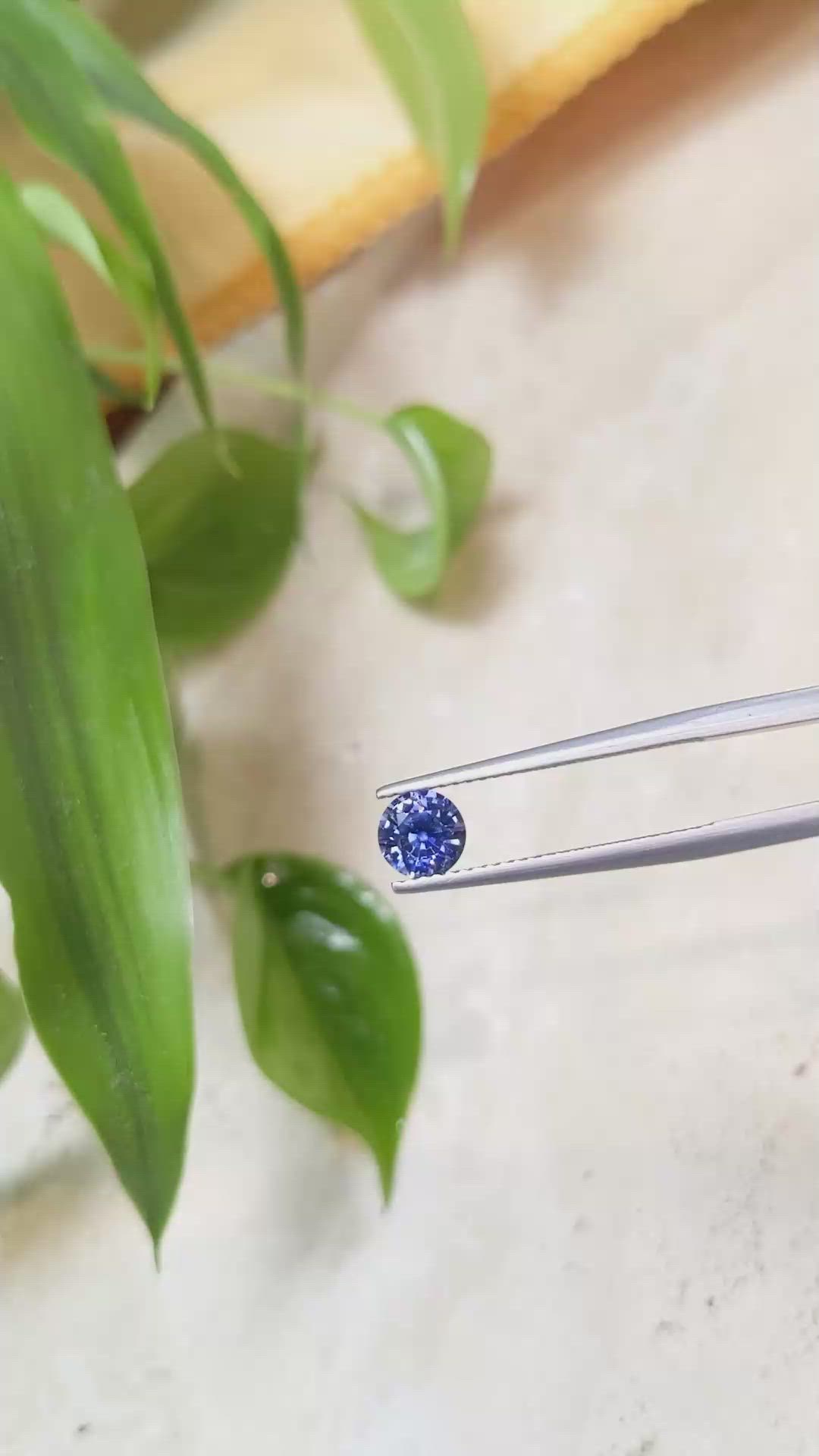0.89 Ct. Blue Sapphire from Ceylon (Sri Lanka) Size Video