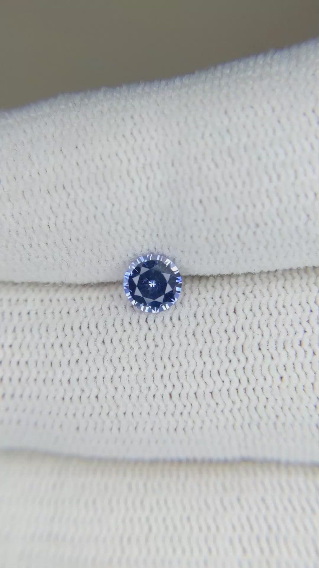 0.58 Ct. Blue Sapphire from Ceylon (Sri Lanka) Size Video