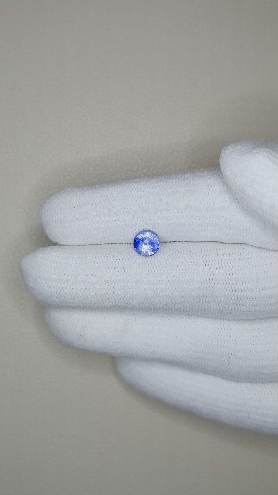 0.80 Ct. Bi Color Sapphire from Ceylon (Sri Lanka) Size Video