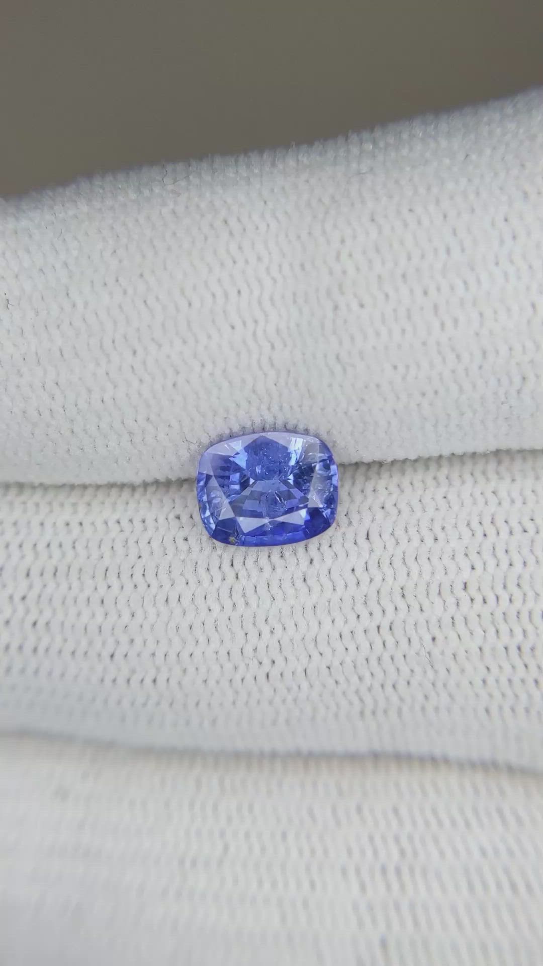 1.55 Ct. Blue Sapphire from Ceylon (Sri Lanka) Size Video