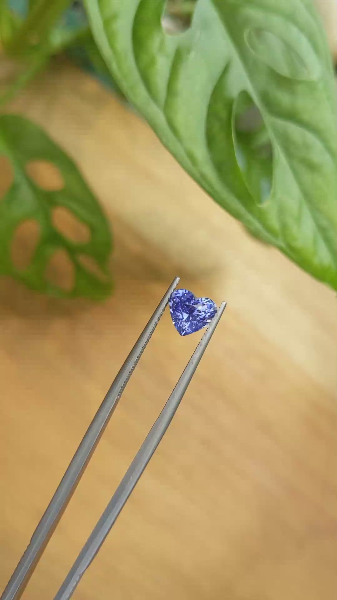 2.00 Ct. Blue Sapphire from Ceylon (Sri Lanka) Size Video