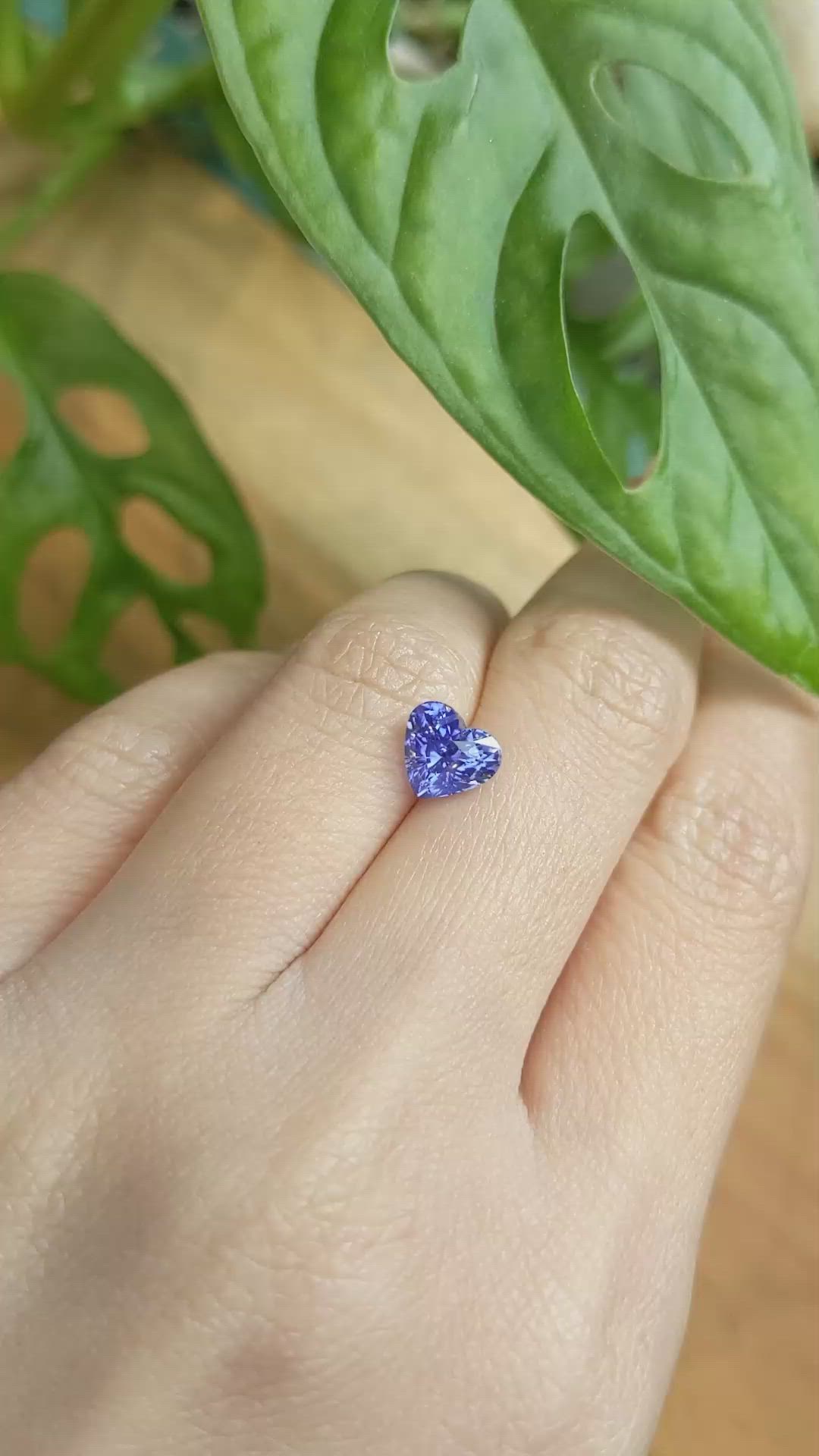 2.00 Ct. Blue Sapphire from Ceylon (Sri Lanka) Size Video