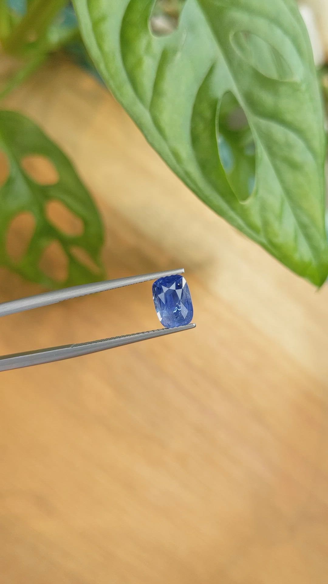 2.30 Ct. Blue Sapphire from Ceylon (Sri Lanka) Size Video