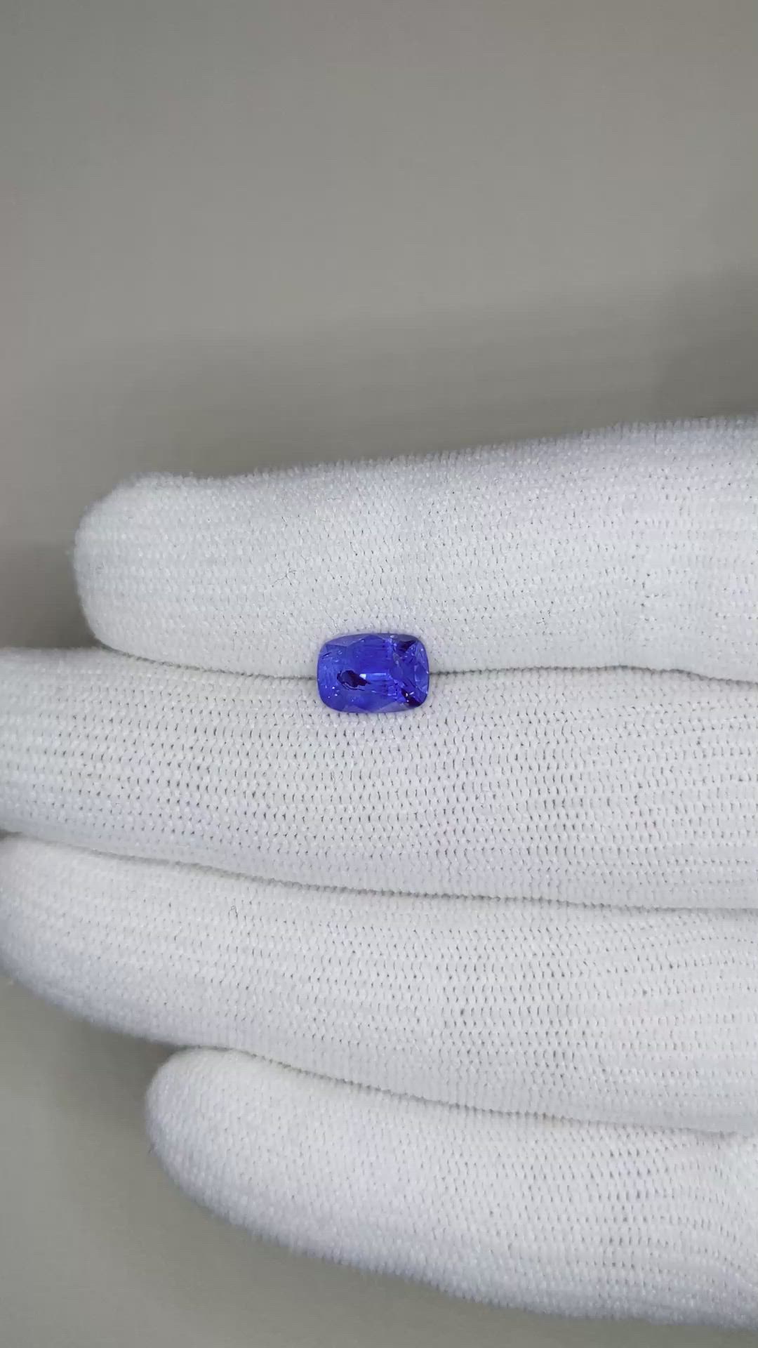 2.30 Ct. Blue Sapphire from Ceylon (Sri Lanka) Size Video