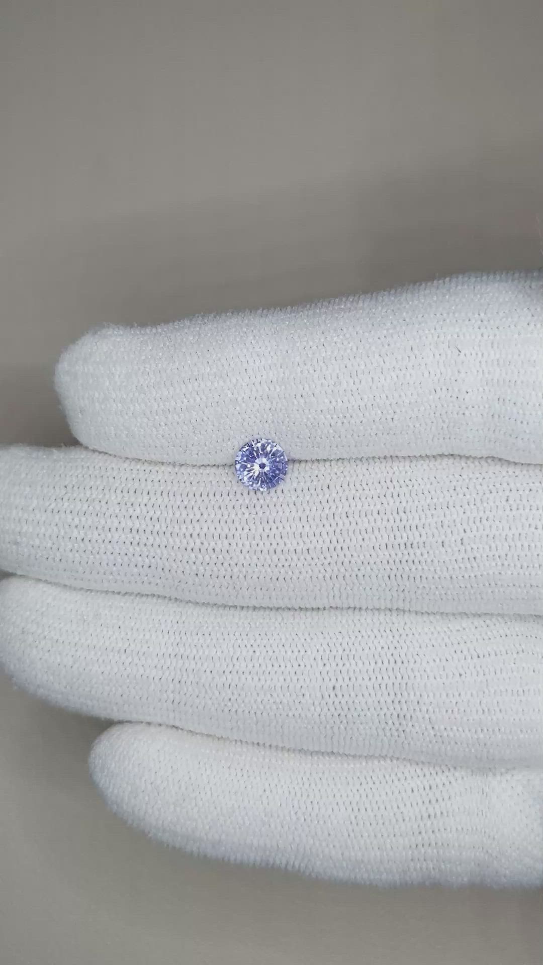 0.75 Ct. Blue Sapphire from Ceylon (Sri Lanka) Size Video