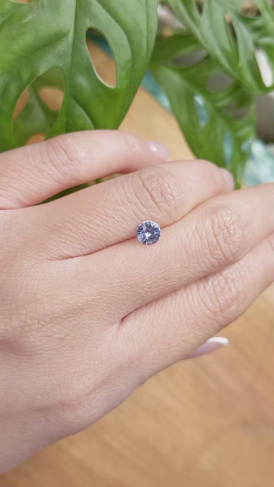 0.75 Ct. Blue Sapphire from Ceylon (Sri Lanka) Size Video