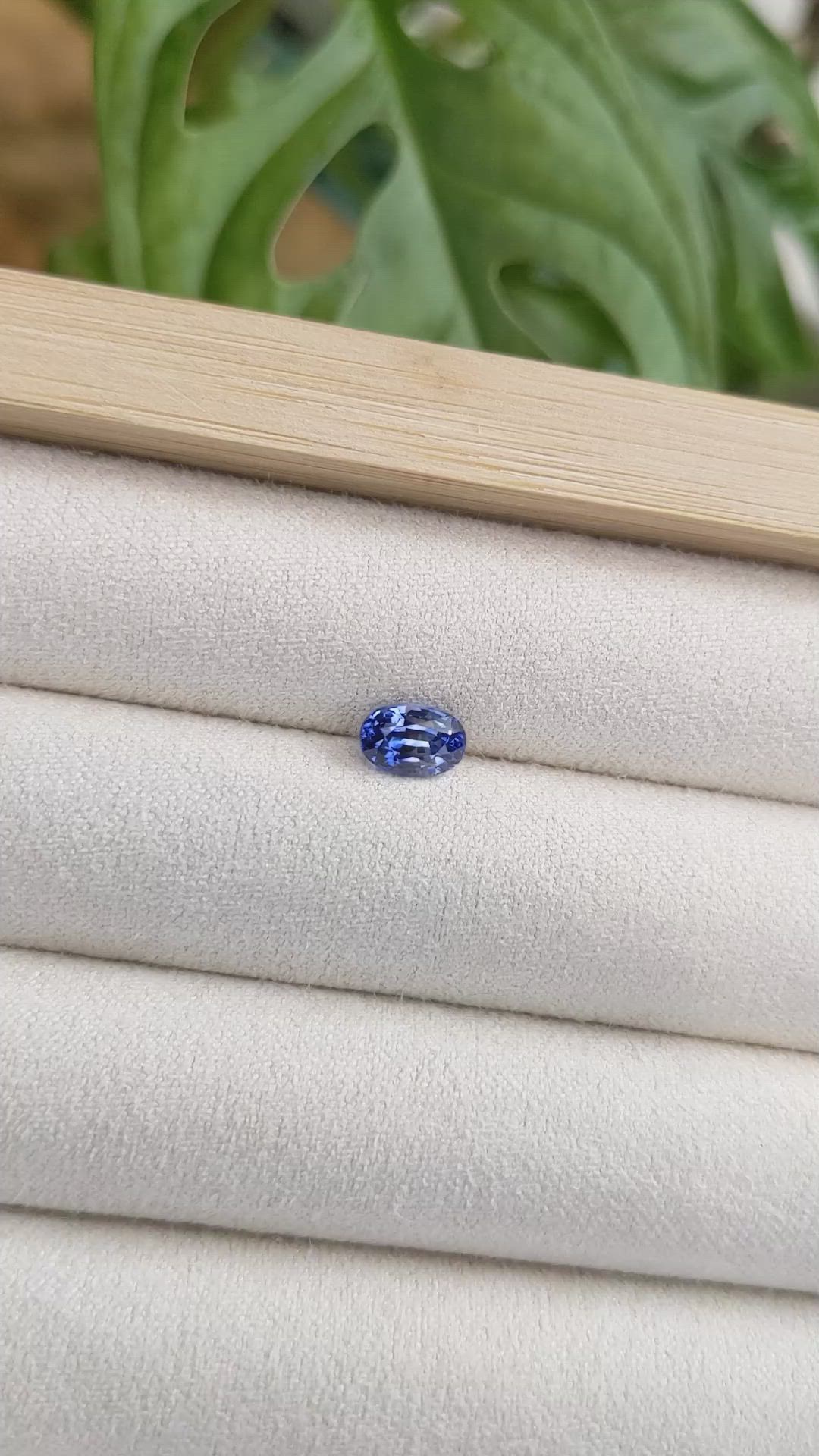 1.00 Ct. Blue Sapphire from Ceylon (Sri Lanka) Size Video