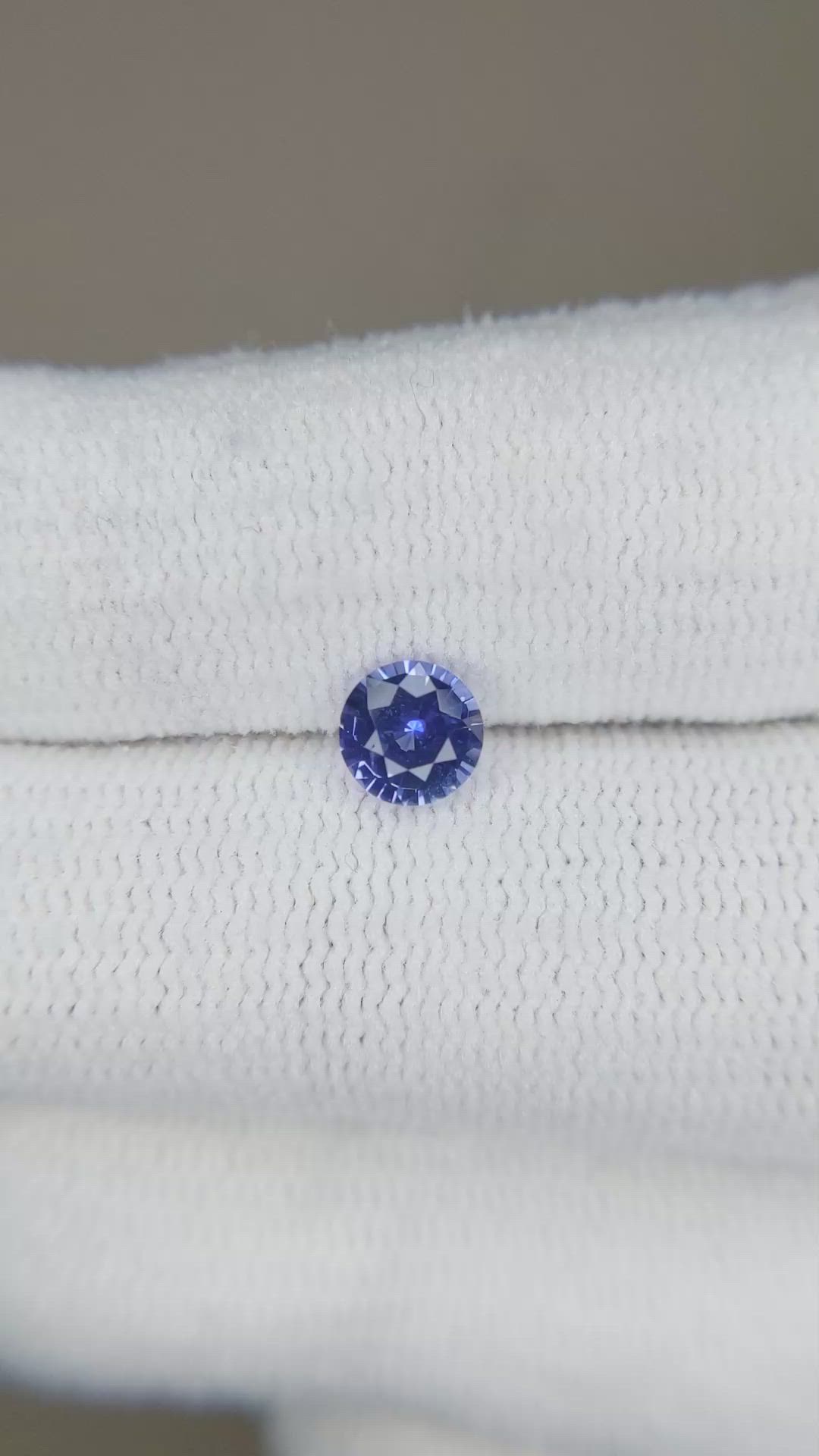 0.59 Ct. Blue Sapphire from Ceylon (Sri Lanka) Size Video