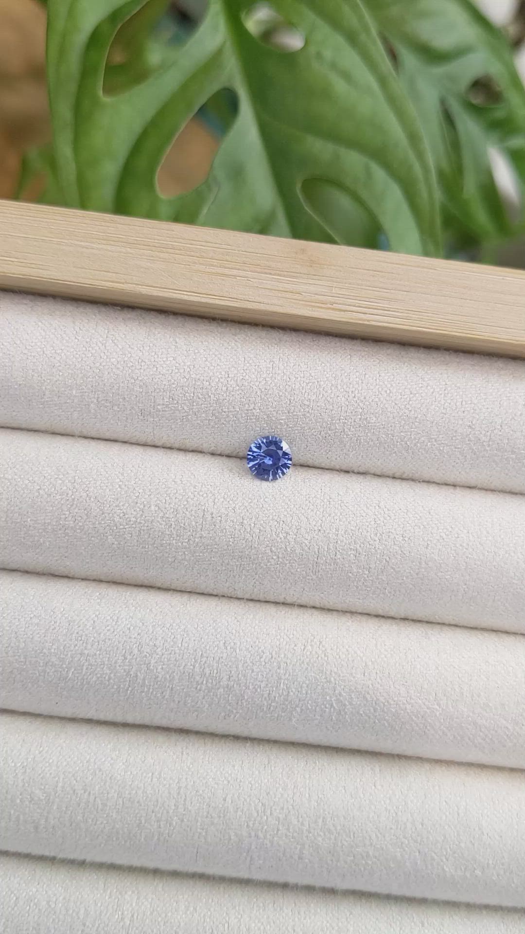 0.59 Ct. Blue Sapphire from Ceylon (Sri Lanka) Size Video
