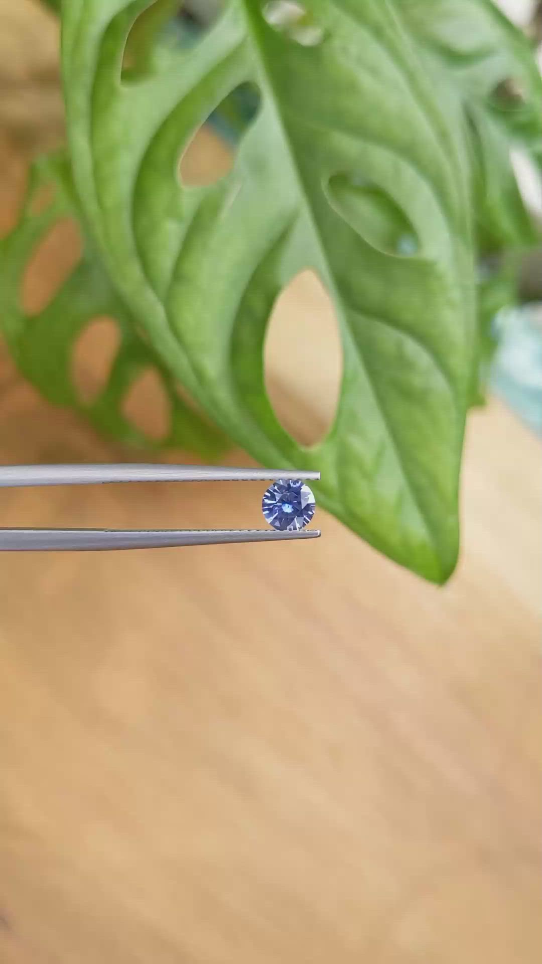 0.59 Ct. Blue Sapphire from Ceylon (Sri Lanka) Size Video