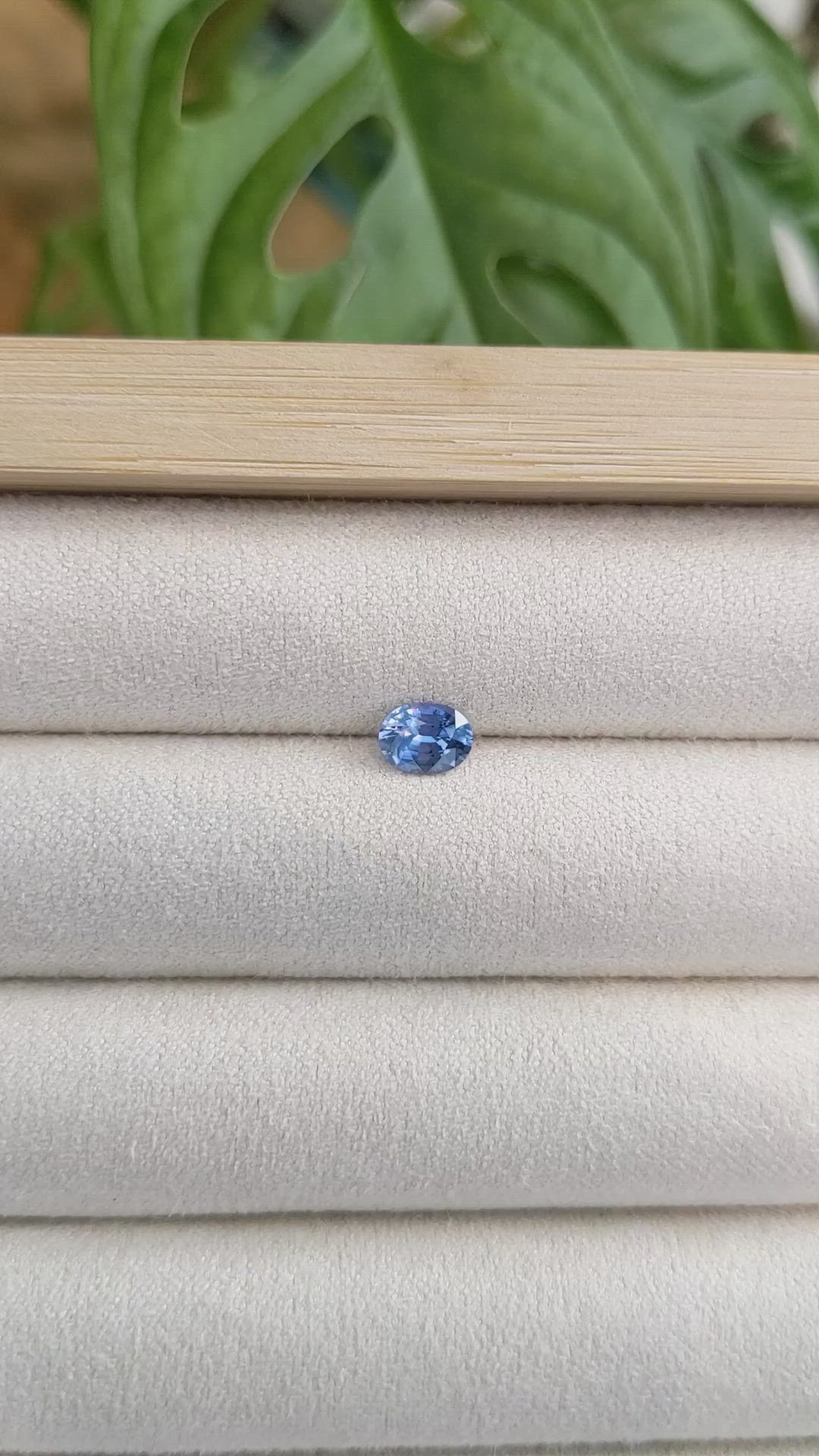 0.70 Ct. Blue Sapphire from Ceylon (Sri Lanka) Size Video