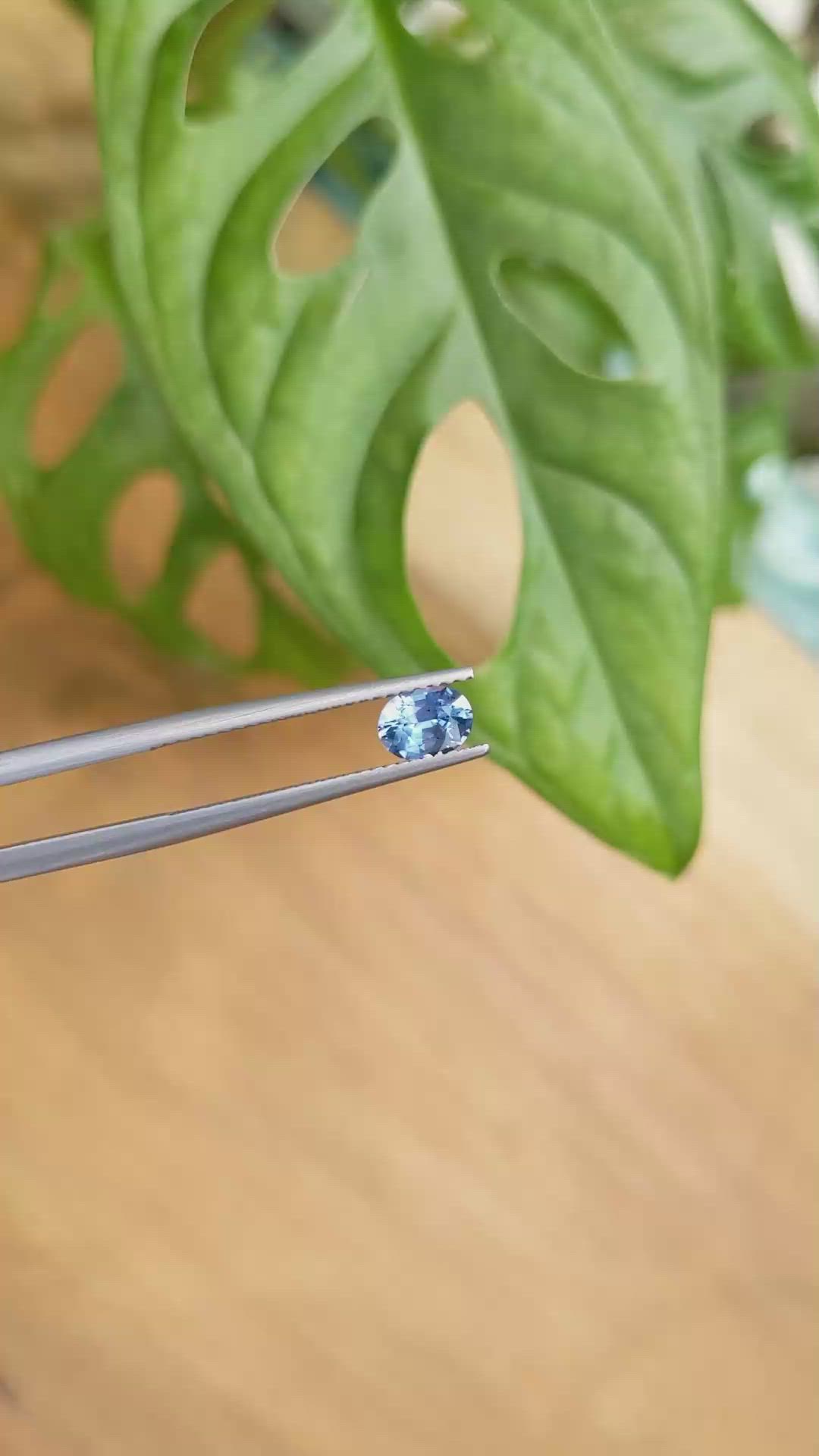 0.70 Ct. Blue Sapphire from Ceylon (Sri Lanka) Size Video