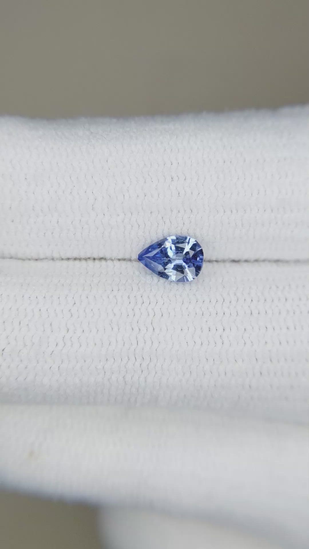 0.55 Ct. Blue Sapphire from Ceylon (Sri Lanka) Size Video