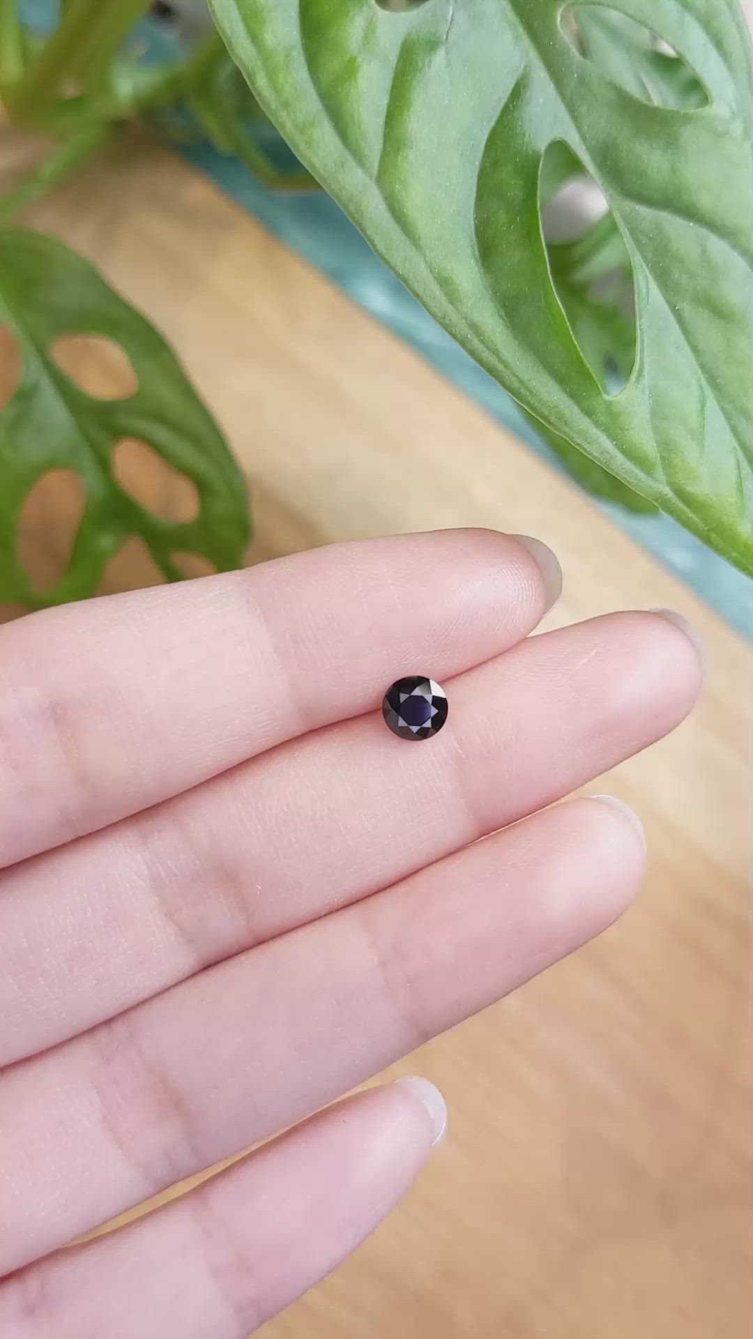0.85 Ct. Blue Sapphire from Ceylon (Sri Lanka) Size Video