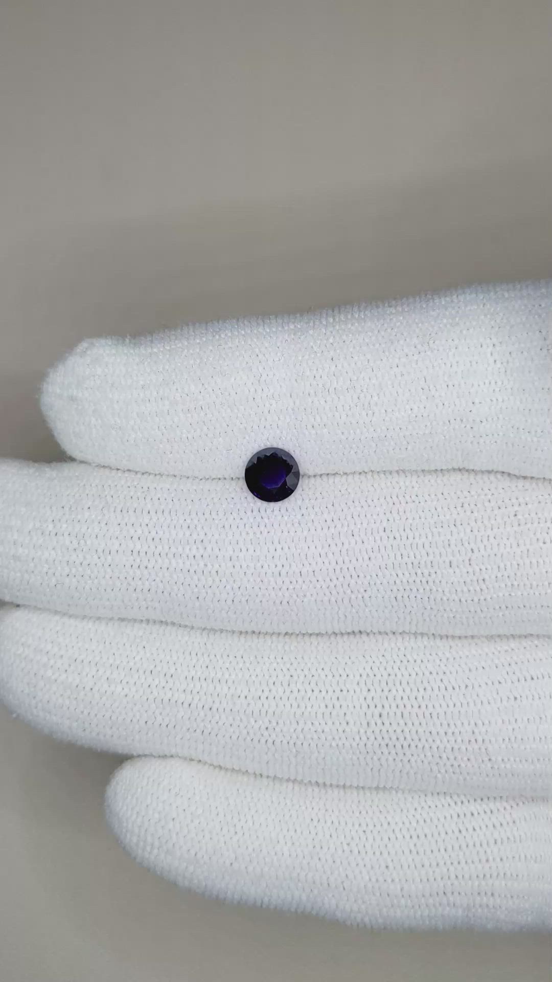 0.85 Ct. Blue Sapphire from Ceylon (Sri Lanka) Size Video
