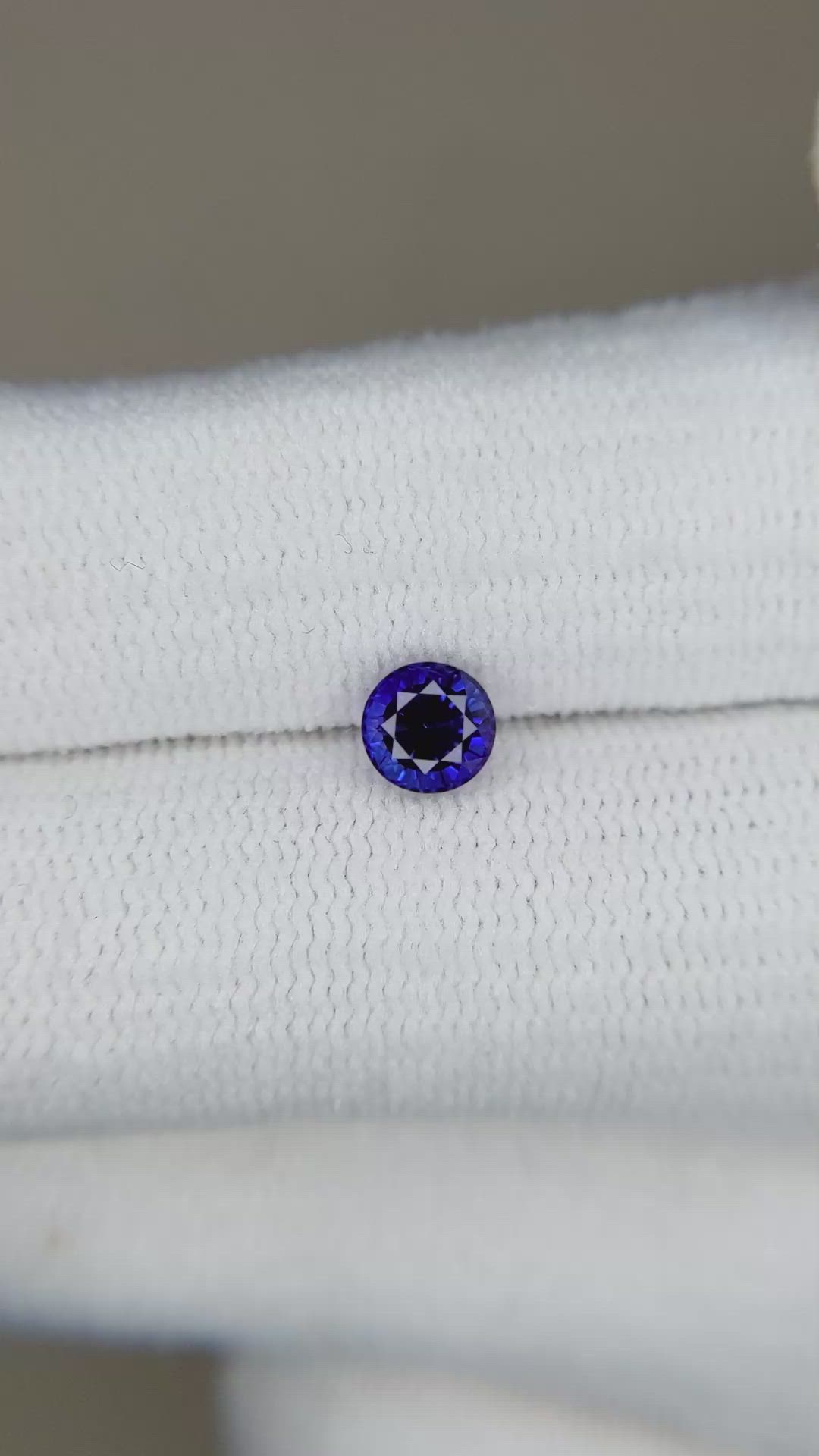 0.63 Ct. Blue Sapphire from Ceylon (Sri Lanka) Size Video