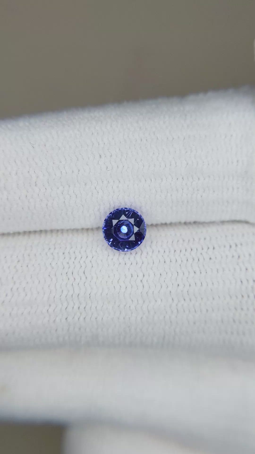 0.69 Ct. Blue Sapphire from Ceylon (Sri Lanka) Size Video