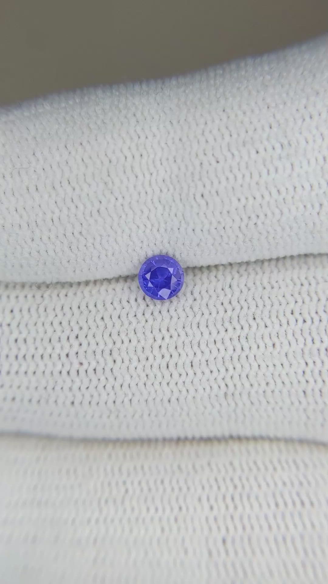 0.34 Ct. Blue Sapphire from Ceylon (Sri Lanka) Size Video