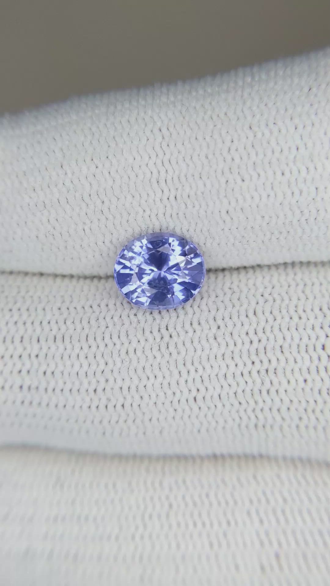 2.05 Ct. Blue Sapphire from Ceylon (Sri Lanka) Size Video