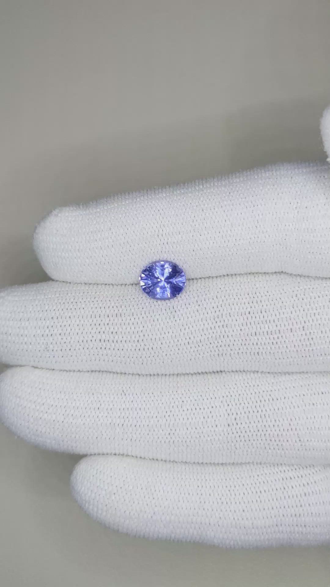 2.05 Ct. Blue Sapphire from Ceylon (Sri Lanka) Size Video
