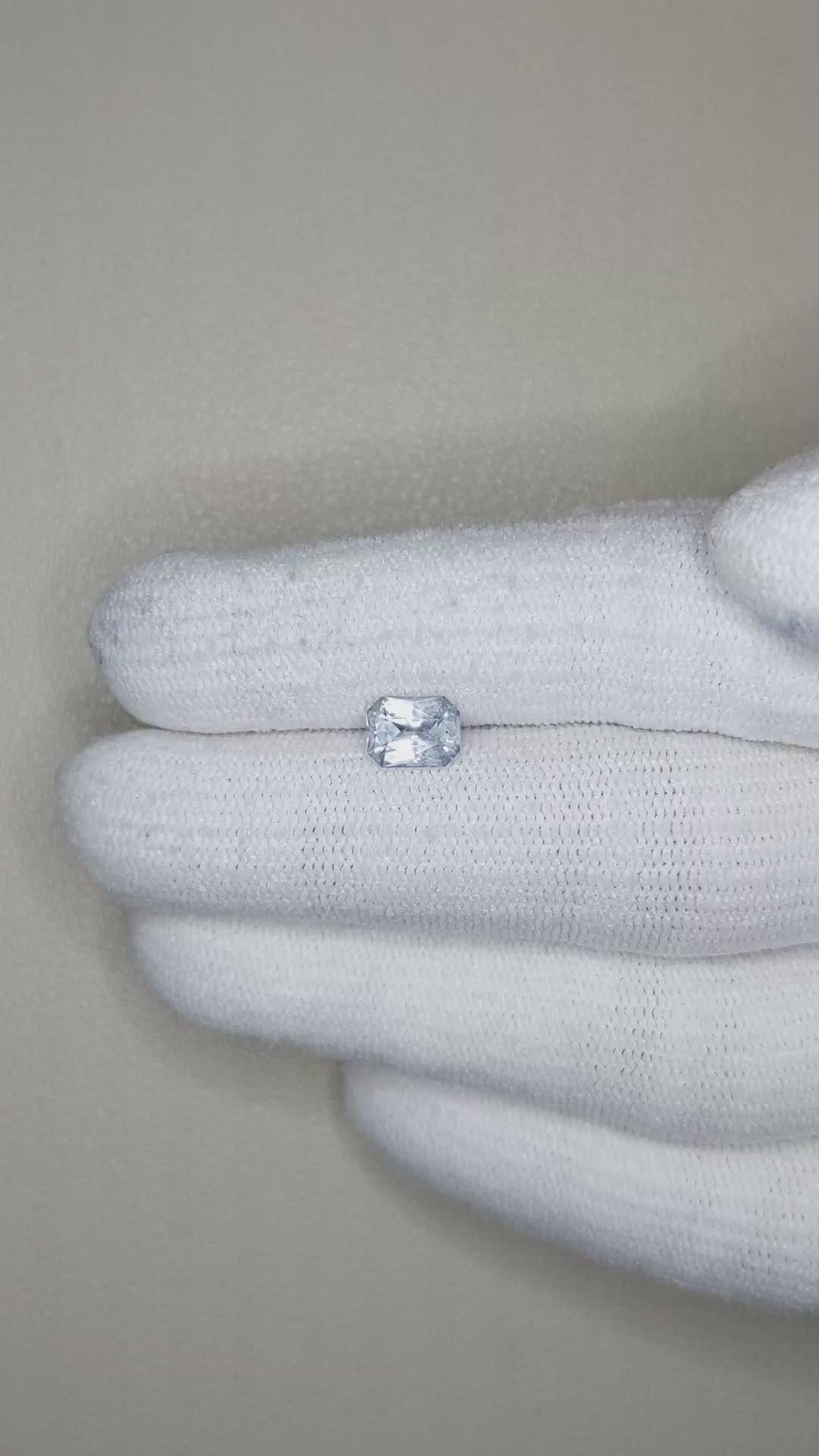 1.00 Ct. Blue Sapphire from Ceylon (Sri Lanka) Size Video