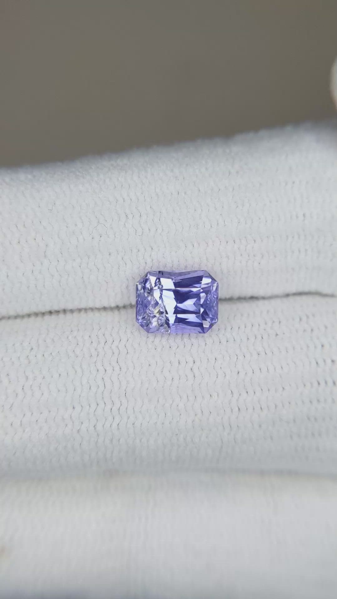 1.55 Ct. Blue Sapphire from Ceylon (Sri Lanka) Size Video