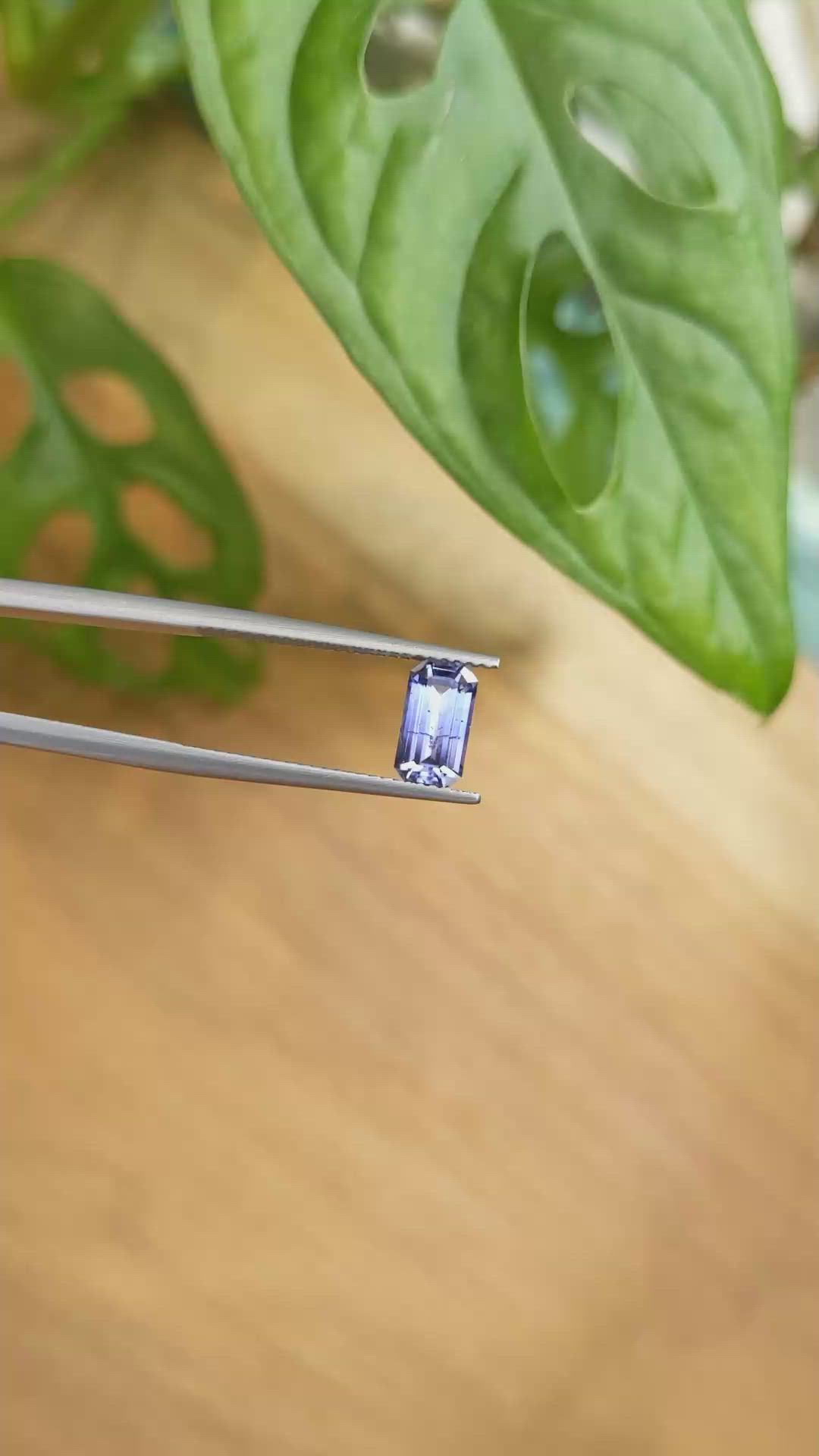 1.63 Ct. Blue Sapphire from Ceylon (Sri Lanka) Size Video